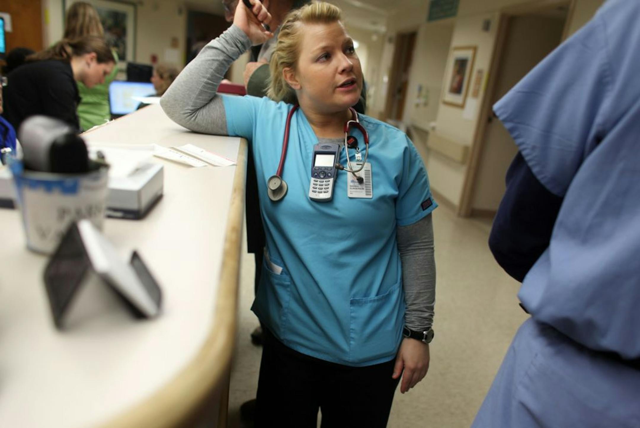 Capt. Sheree Gunderson, a registered nurse at the University of Minnesota Medical Center, Fairview, hopes her resignation will be approved soon.