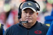 FILE - In this Jan. 1, 2017, file photo, San Francisco 49ers head coach Chip Kelly stands on the sideline during the second half of an NFL football ga