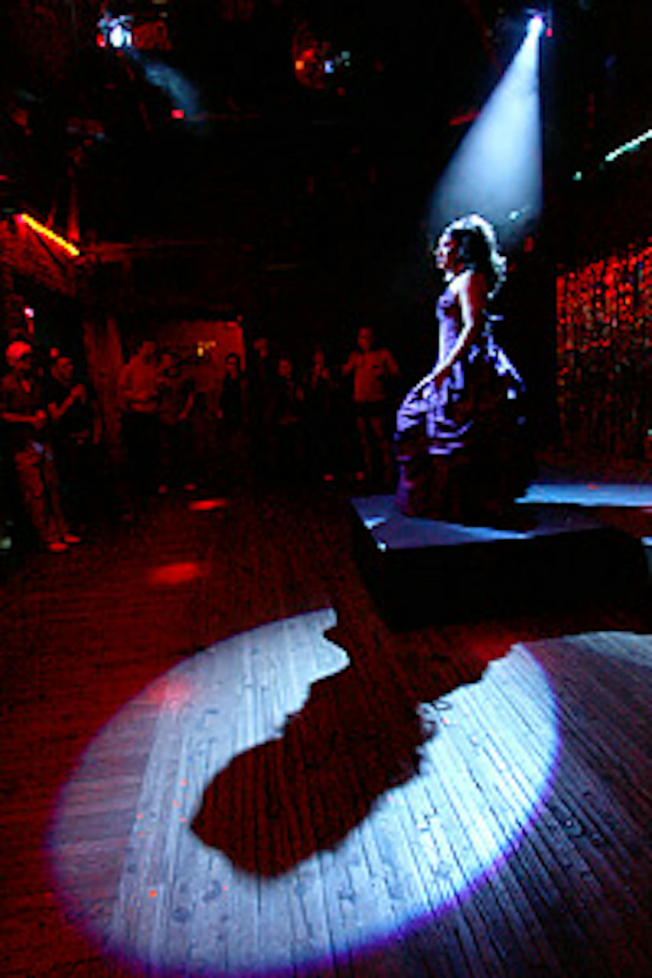 Fatima performs at the Saloon.