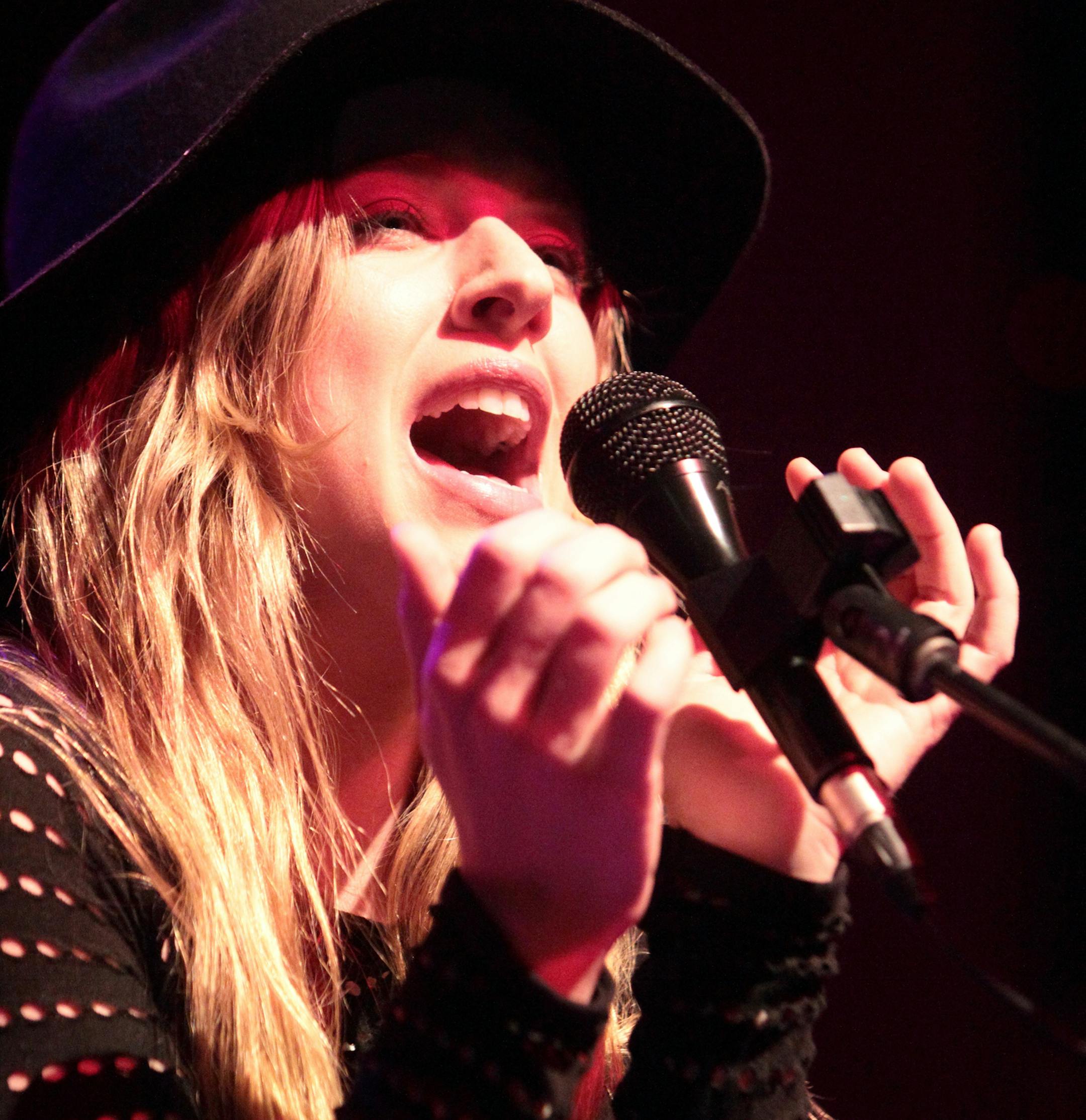 Singer-songwriter ZZ Ward performs in concert at Rams Head Live on Saturday, March 1, 2014 in Baltimore. (Photo by Owen Sweeney/Invision/AP) ORG XMIT: INVW