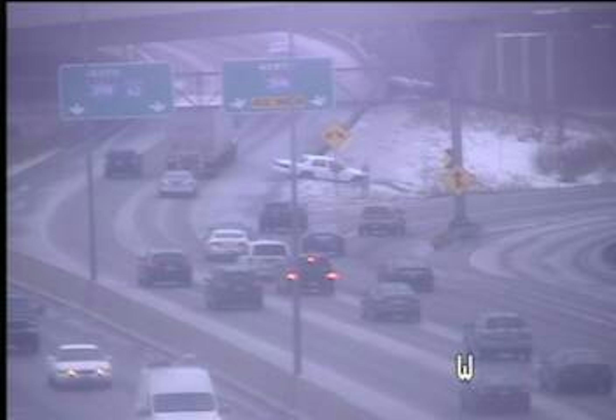 Westbound Crosstown just before Portland Ave.