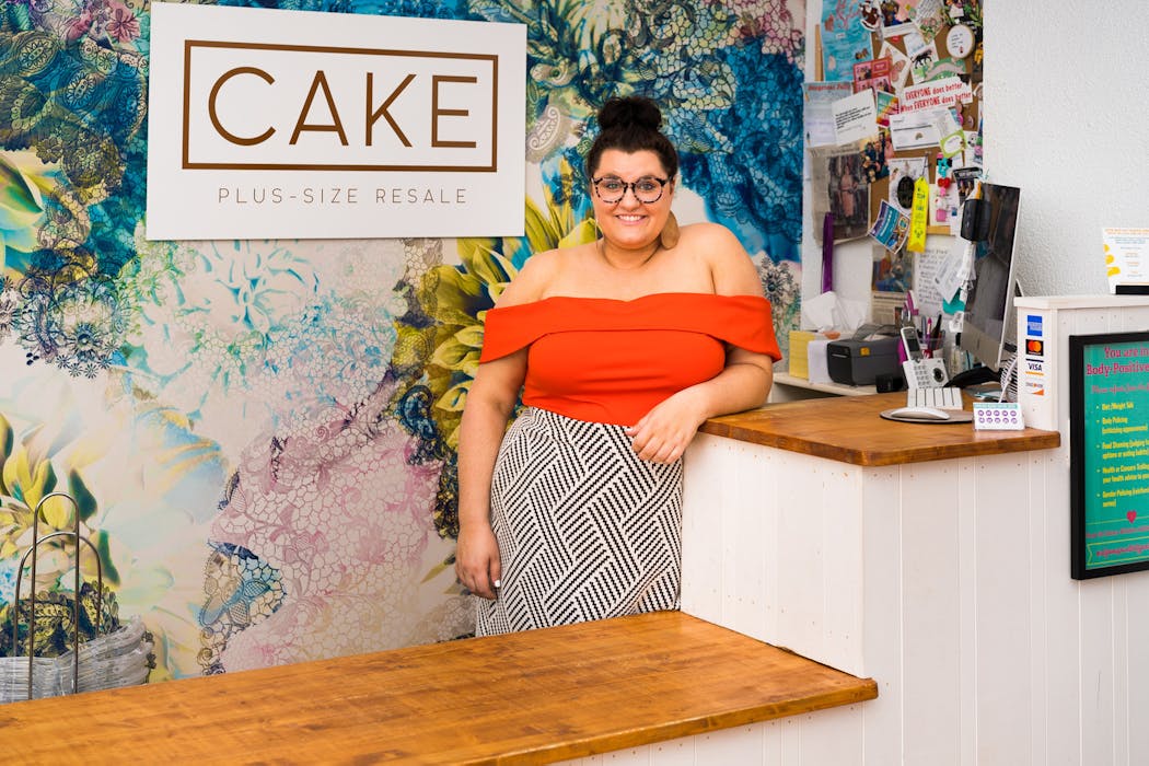 Cat Polivoda is the owner of Cake Plus-Size Resale in Minneapolis.