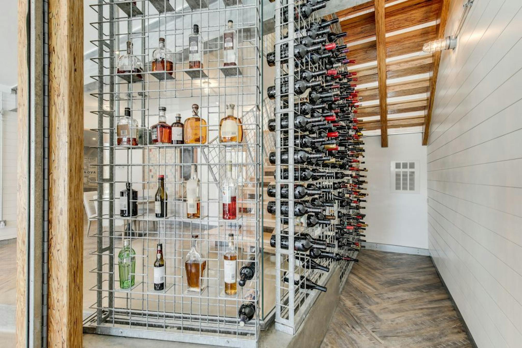 Wine cellar, house in Wayzata