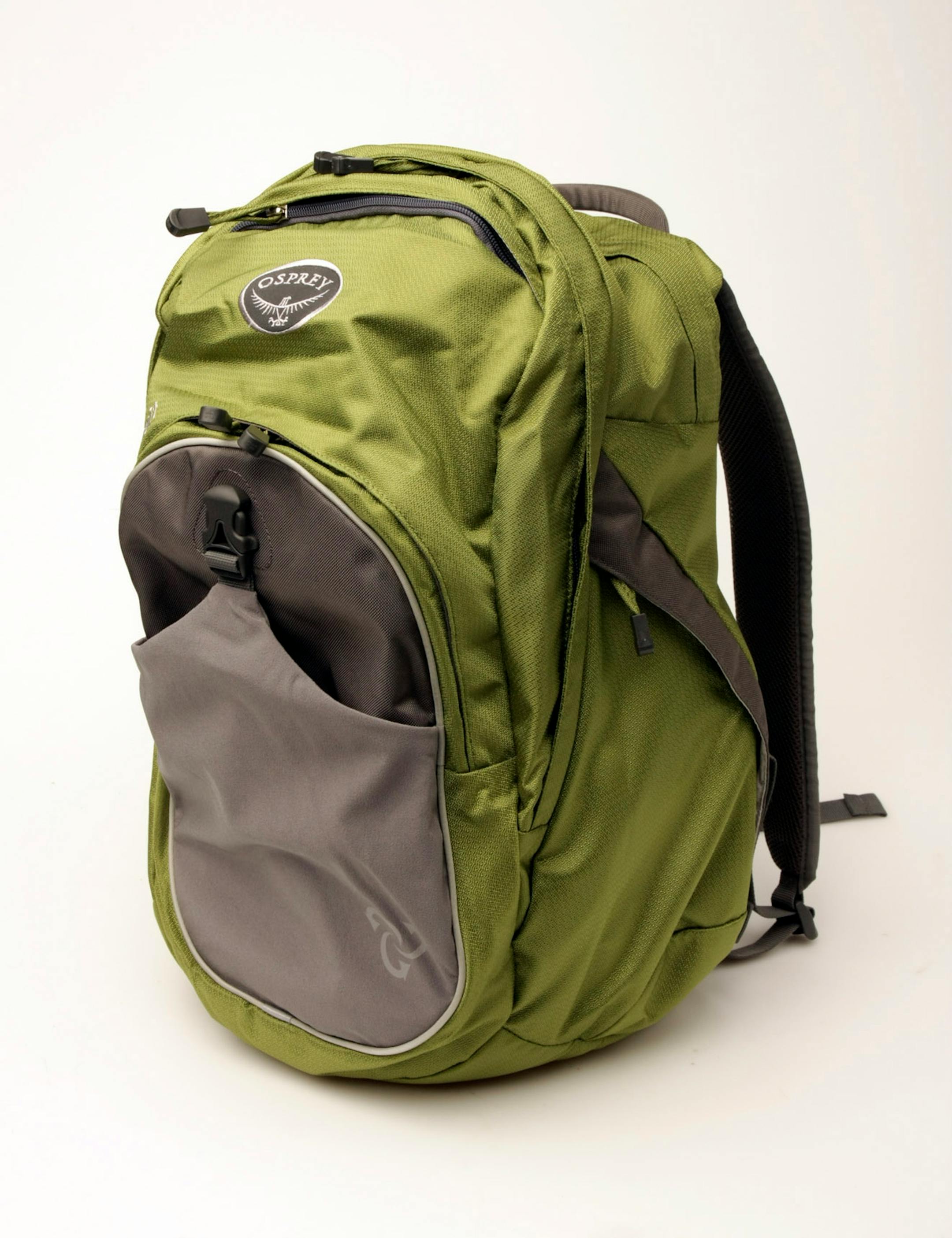 The Osprey day pack made from recycled materials