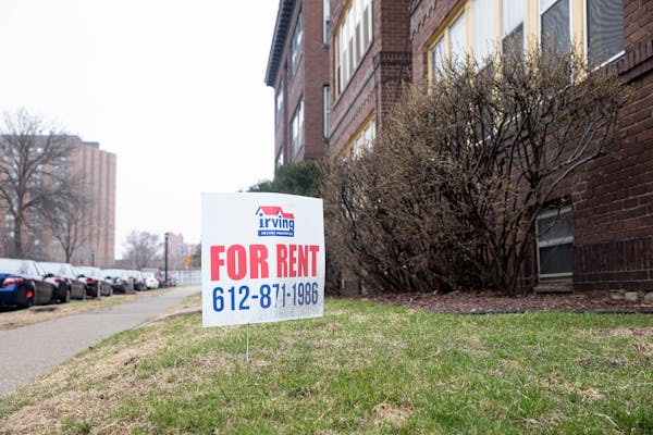 A rental property in Minneapolis, on April 7, 2020.