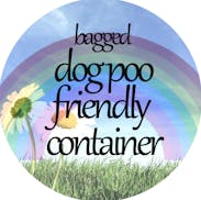 Provided by Jessica Kooiman
Rainbows, daisies and dog poop. Jessica Kooiman created this sticker for your garbage can if you're OK with neighbors putt