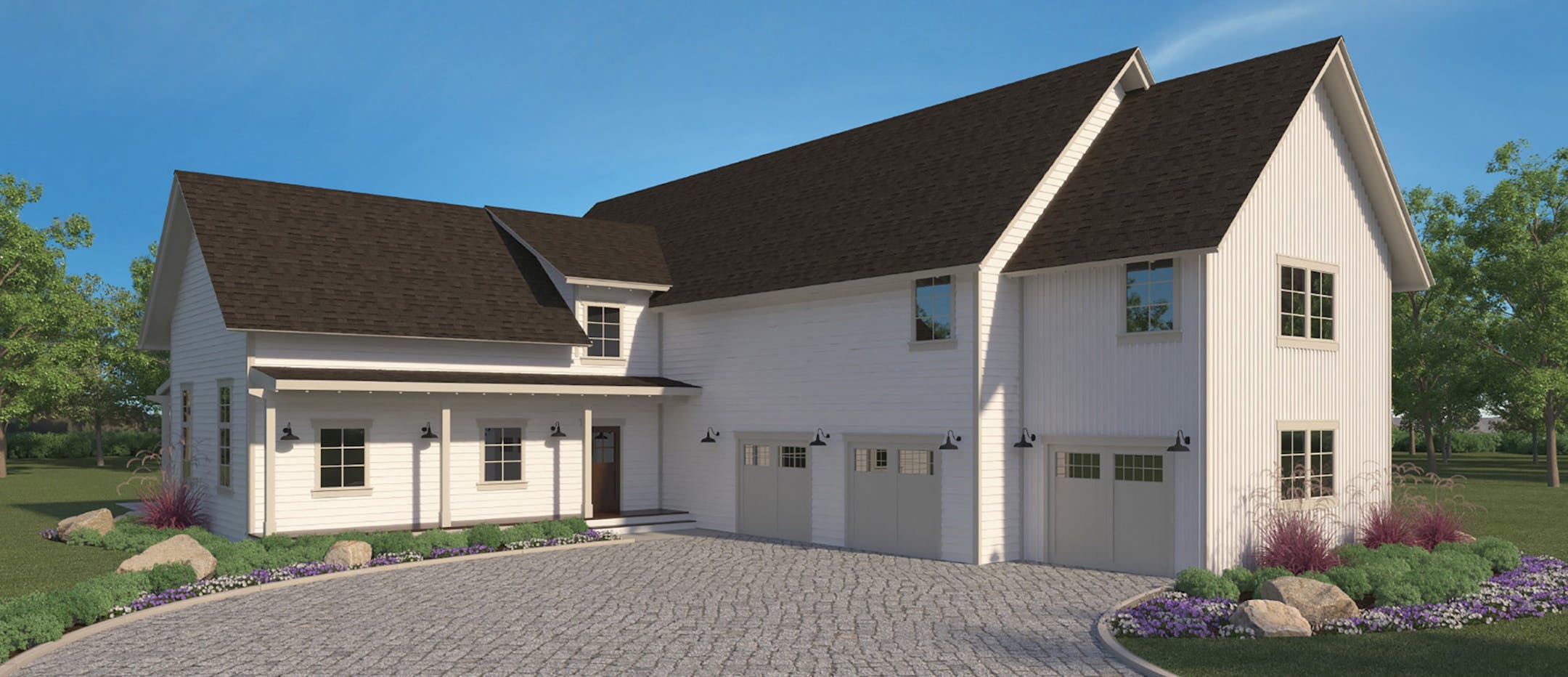 Home plan: A clean and contemporary farmhouse.