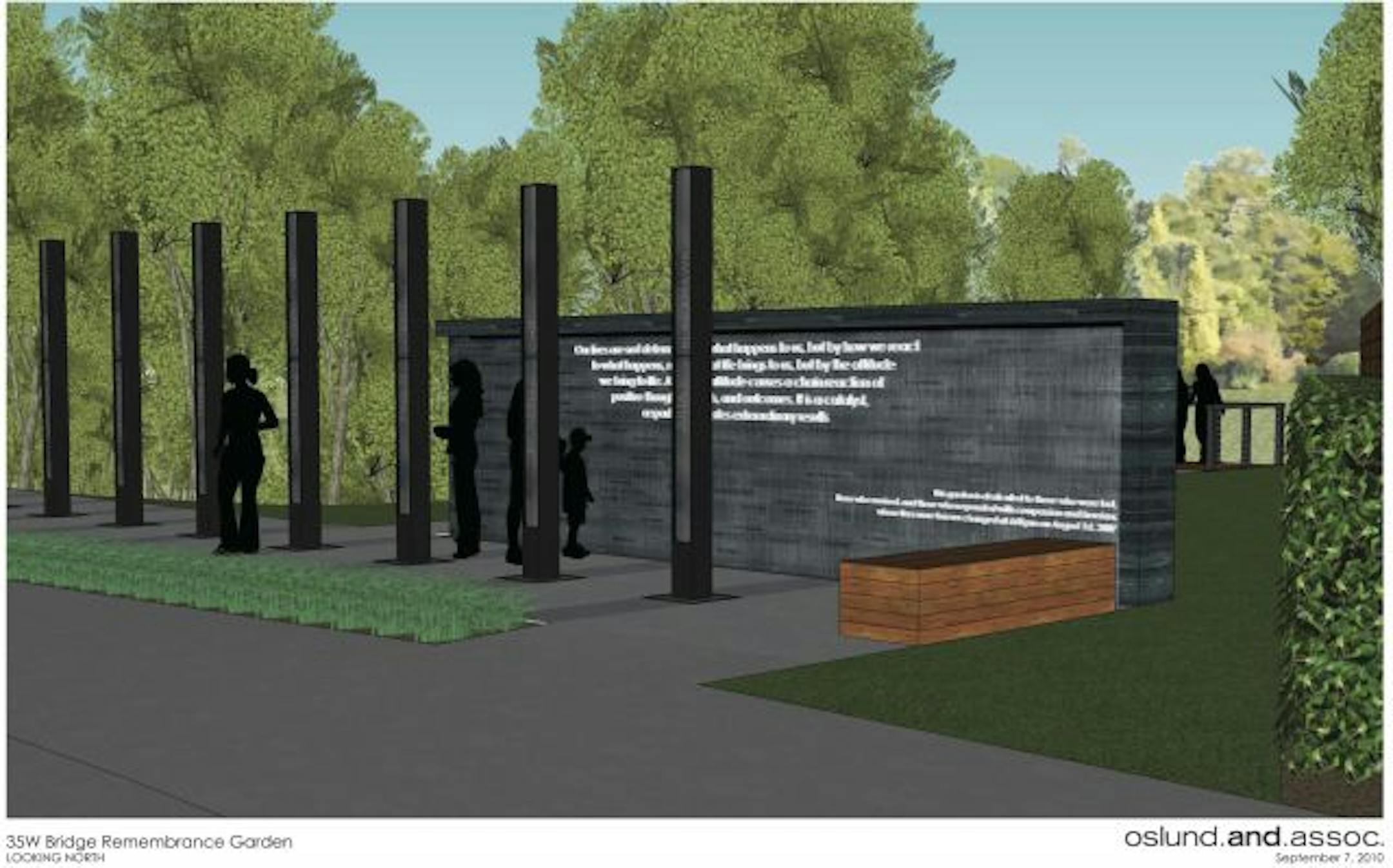 Final design for the I-35W Remembrance Garden.