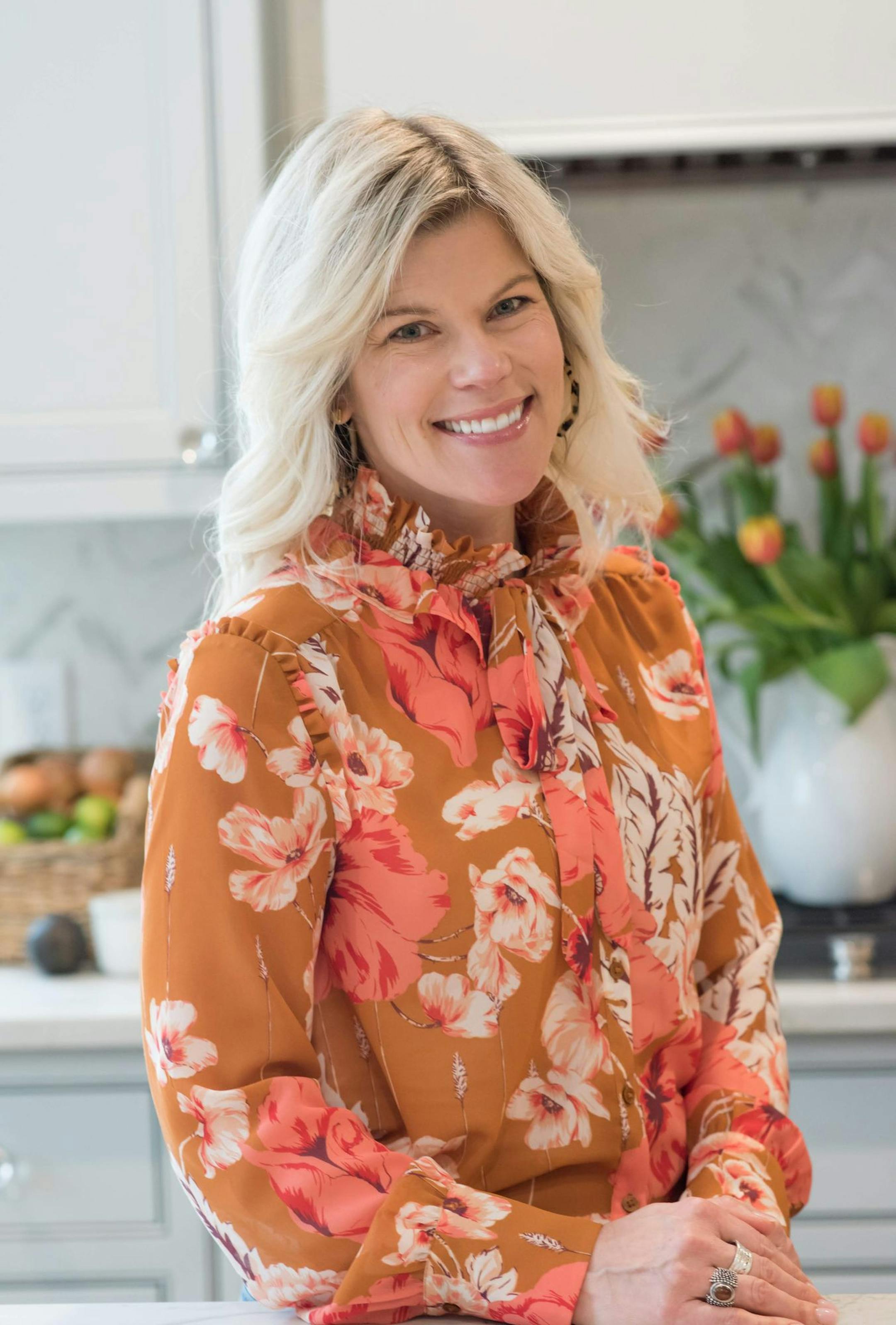 Interior designer Renae Keller in her new home in Burnville.