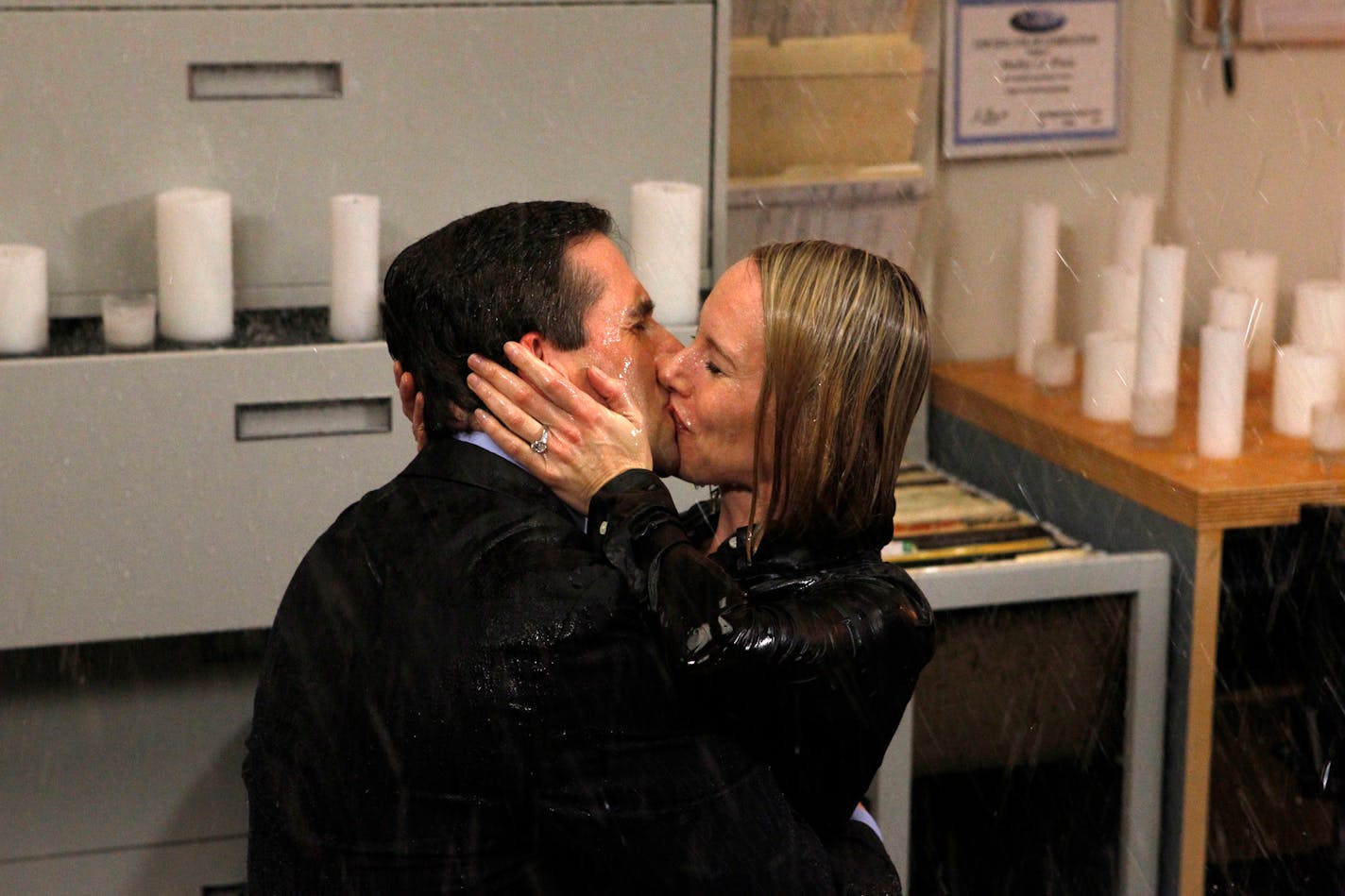 Steve Carell and Amy Ryan in "The Office"