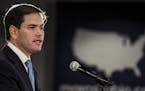 Sen. Marco Rubio (R-Fla.) delivers an address on foreign policy in North Charleston, S.C., Aug. 28, 2015. Rubio, who has long been a critic of China&#