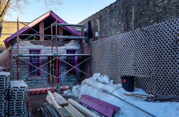 Disassembly of the 170-year-old Justus Ramsey House Monday, February 13, 2023, at in St. Paul, Minn. ] CARLOS GONZALEZ • carlos.gonzalez@startribune