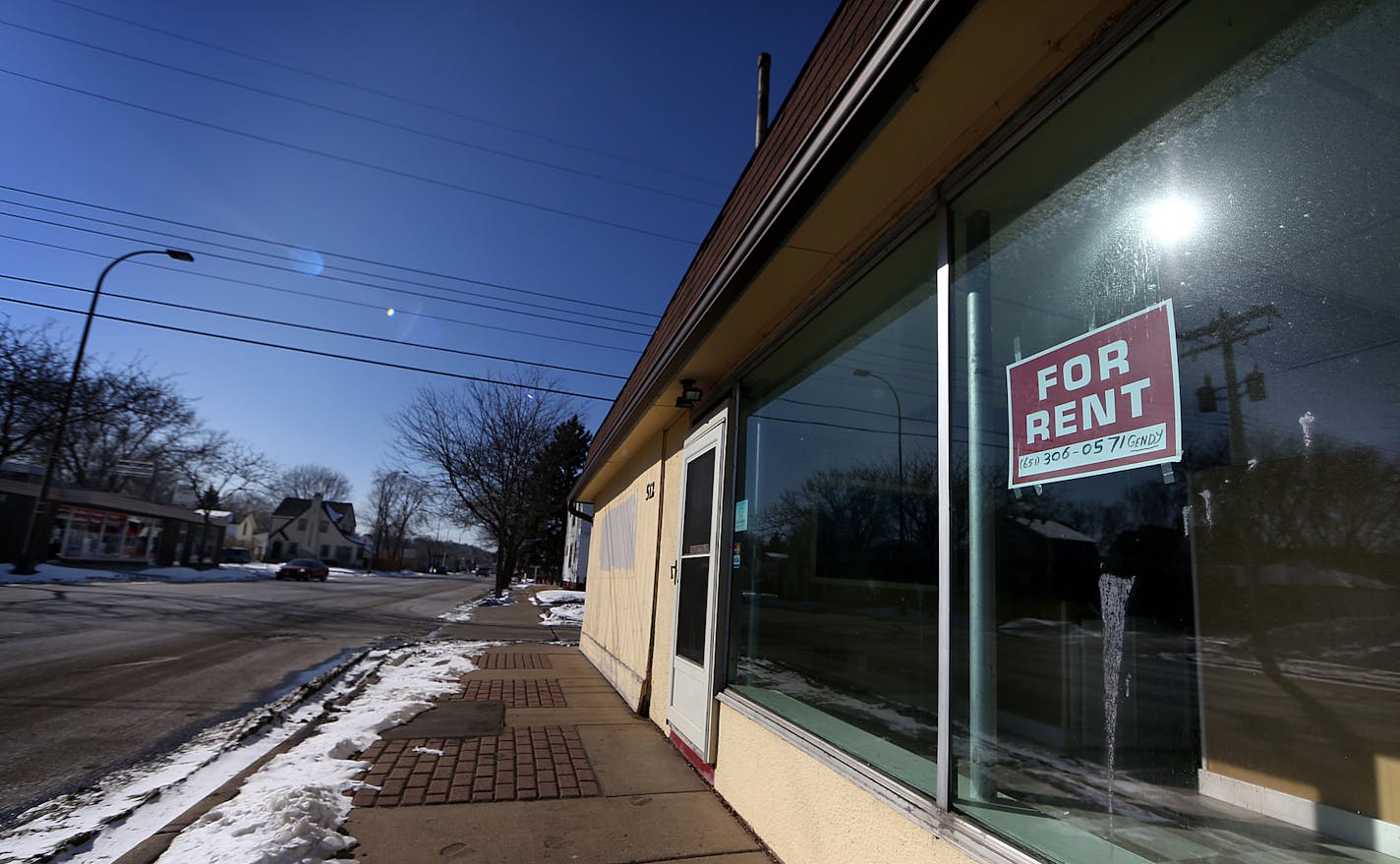 Southview Ave. is home to many business in South St. Paul, but is also marked by empty storefronts and some empty lots. ] JIM GEHRZ &#xef; james.gehrz@startribune.com / South St. Paul, MN / February 19, 2015 /1:30 PM &#xf1; BACKGROUND INFORMATION: South St. Paul was defined by the stockyards and meatpacking industry that once employed much of the city and gave the high school its team name, the Packers. But after the last of the stockyards closed in 2008 and the meatpacking industry left last ye