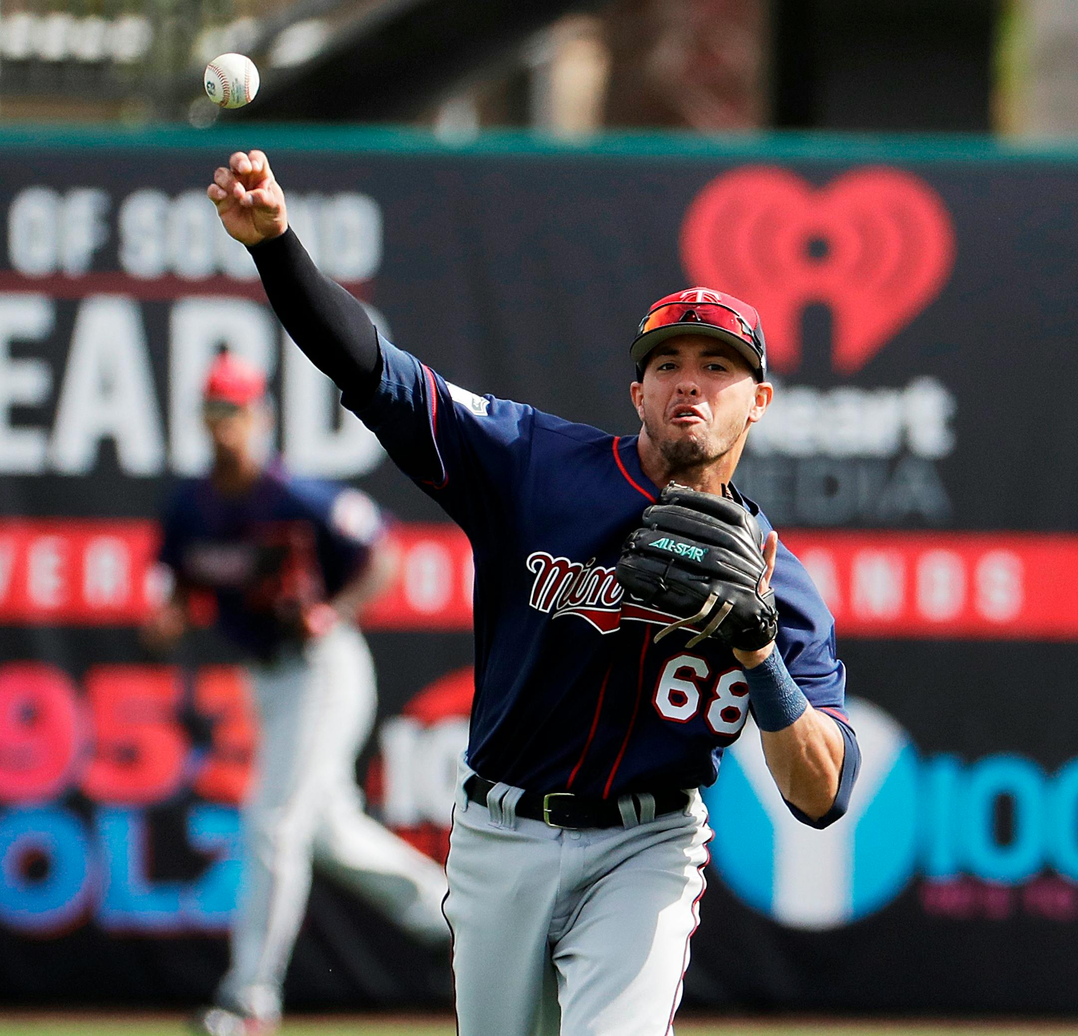 Minnesota Twins' Bengie Gonzalez throws during a spring training workout in Fort Myers on Feb. 21, 2017