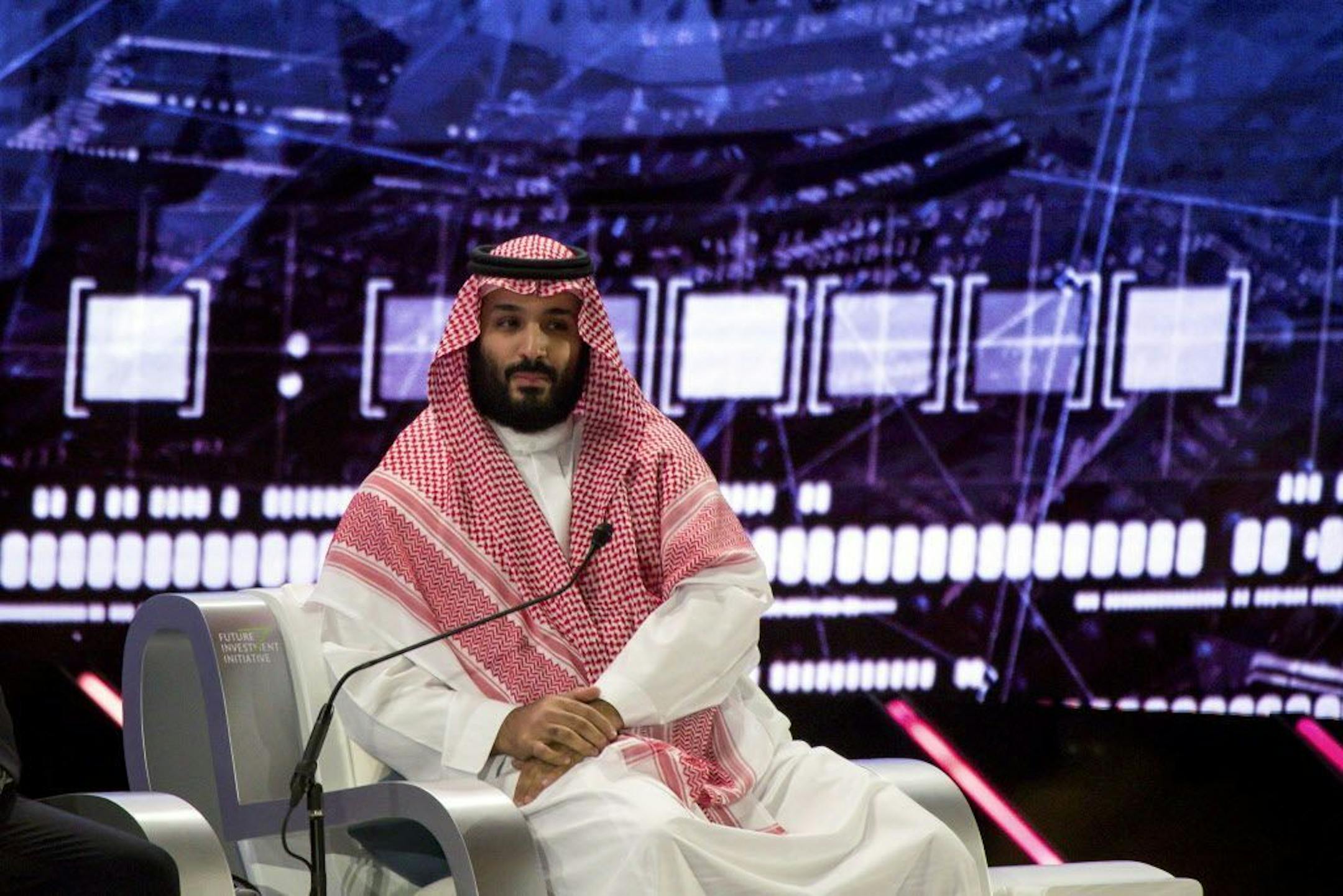 FILE -- Crown Prince Mohammed bin Salman of Saudi Arabia in Riyadh, Oct. 24, 2018. As evidence piles up pointing to the crown prince's responsibility in the brutal killing of the dissident journalist Jamal Khashoggi, President Donald Trump has only hardened his refusal to concede any possibility that the prince had a hand in the crime.