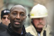 Rep. Mohamud Noor, DFL-Minneapolis, pictured after the fatal November 2019 fire, plans to renew efforts to require property owners to add sprinklers t