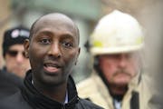 Rep. Mohamud Noor, DFL-Minneapolis, pictured after the fatal November 2019 fire, plans to renew efforts to require property owners to add sprinklers t