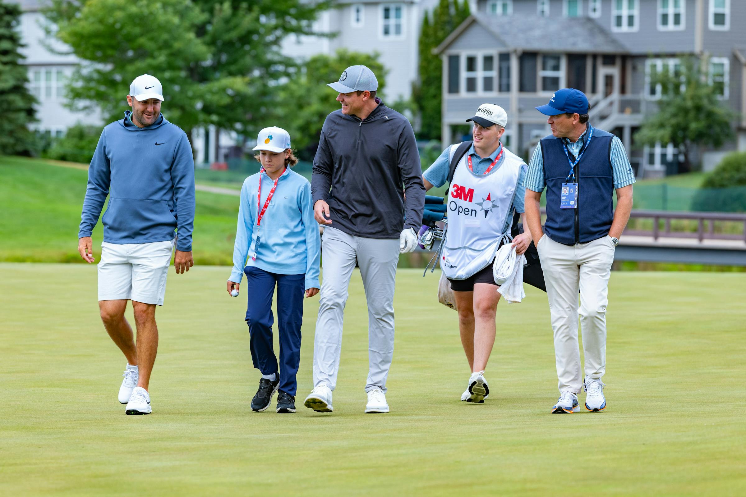 Scottie Scheffler welcomed to Minnesota by playing with Vikings coach Kevin O’Connell in 3M Open pro-am