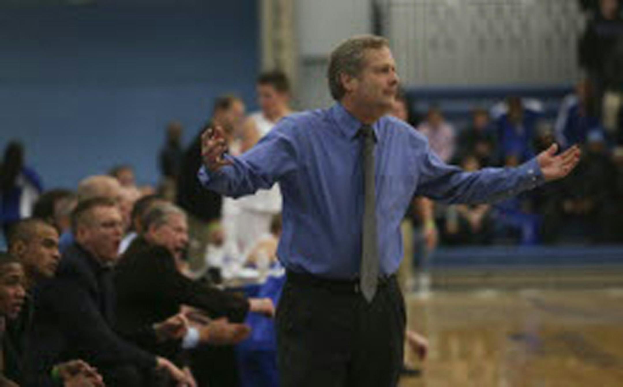 Hopkins boys' basketball coach Ken Novak Jr.