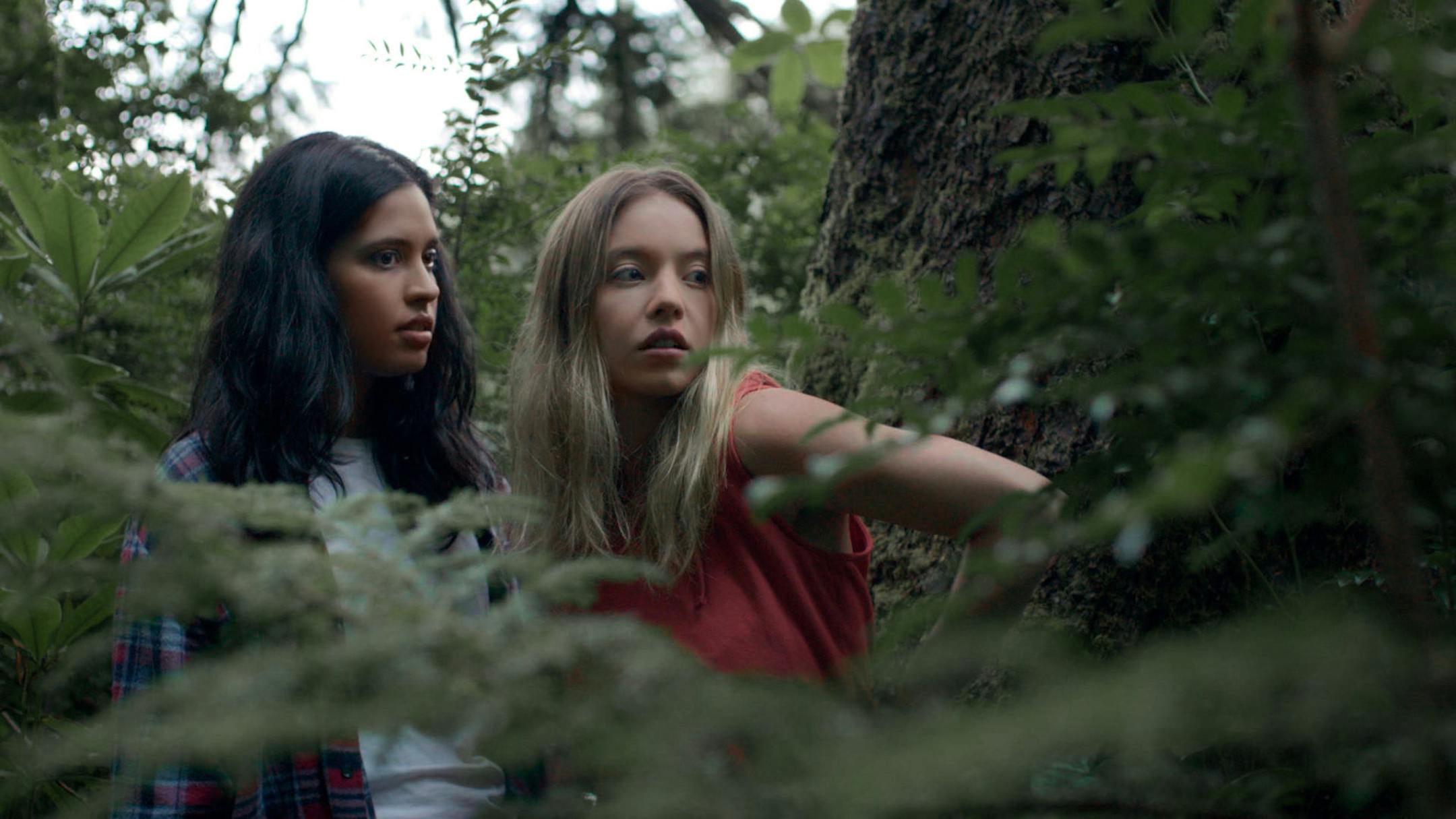 Otmara Marrero and Sydney Sweeney in "Clementine." Oscilloscope Pictures
