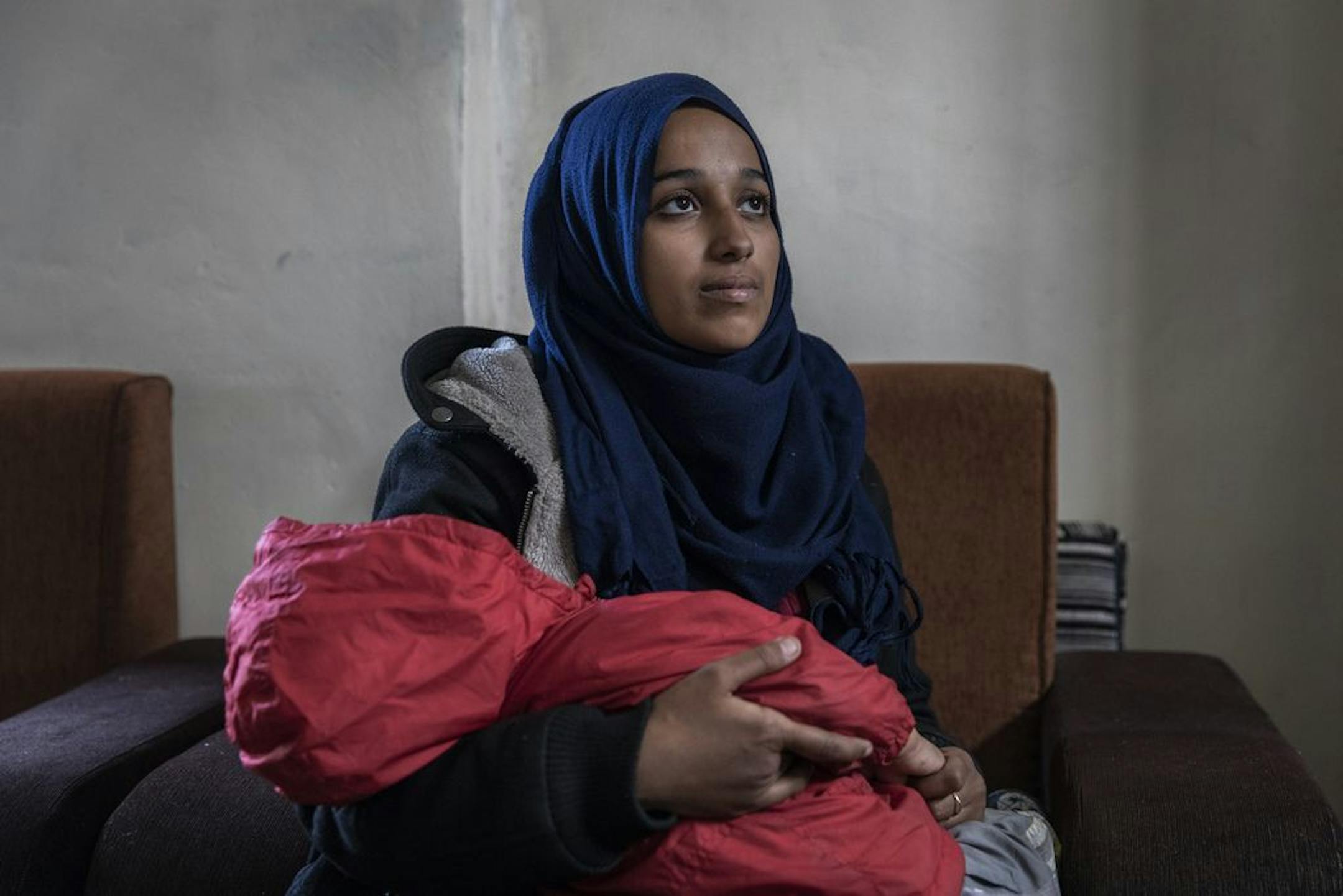 Hoda Muthana, who left Alabama for the Islamic State group's self-declared caliphate four years ago, at the Al-Hawl refugee camp in Syria, Feb. 17, 2019. After enduring three marriages to Islamic State fighters and witnessing executions like those she had once cheered on social media, Muthana says she is deeply sorry and wants to return home.