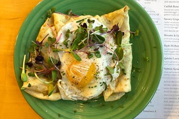 Savory crepe at the French Hen Cafe.