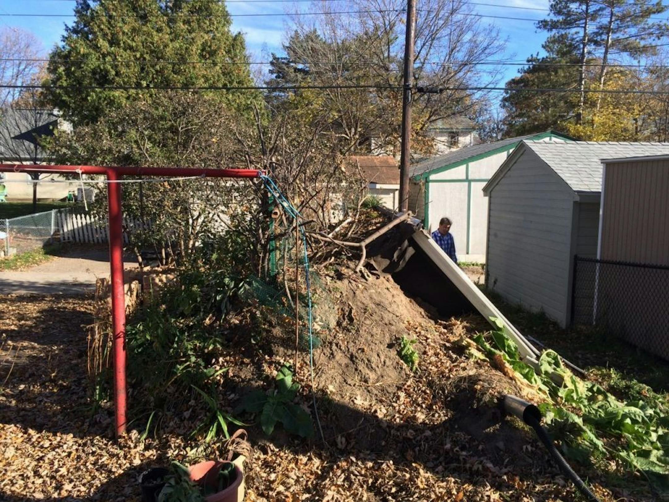 Outside the walipini at the parsonage of Northeast United Methodist Church, before the enhancements.