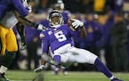 Vikings quarterback Teddy Bridgewater get's sacked by Mike Daniels in the 4th quarter.
