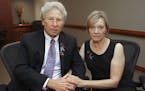 Andy and Barbara Parker, of Collinsville, Va. mourn the loss of their daughter, Alison Parker, a journalist for WDBJ, Friday, Aug. 28, 2015 in Roanoke