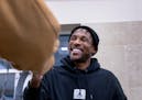 Patrick Peterson, the Vikings defensive back, passed out turkeys Monday at The Annual Patrick Peterson Thanksgiving Giveaway.