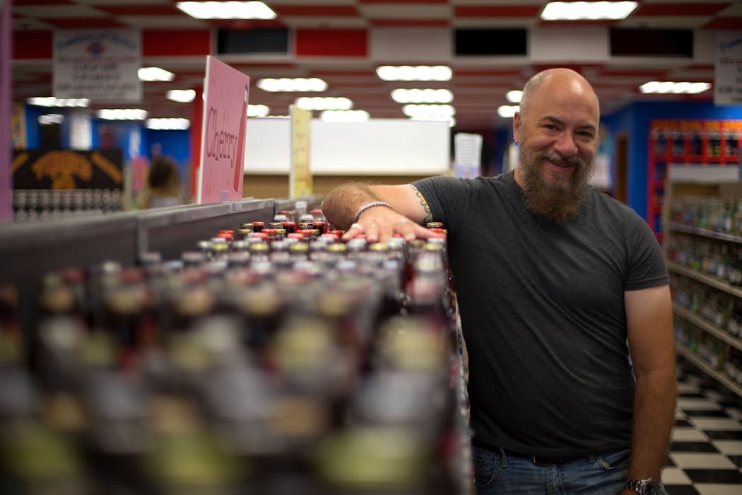 Blue Sun Soda Shop owner Mark Lazarchic opened his business in 2015.