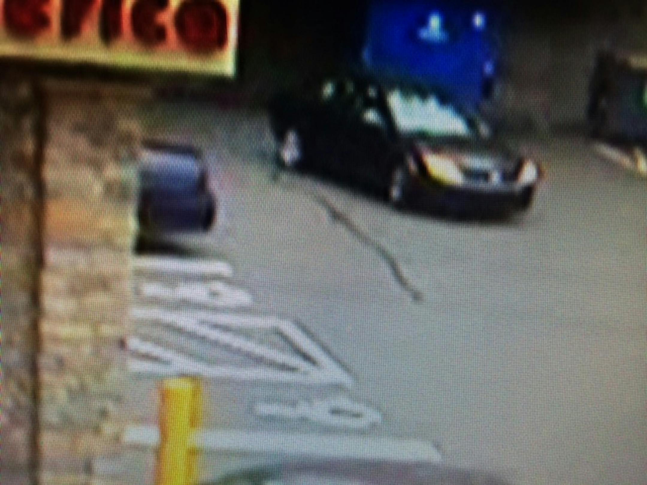 Two robbers fled from a pawnshop stickup in this Chevrolet Cobalt.