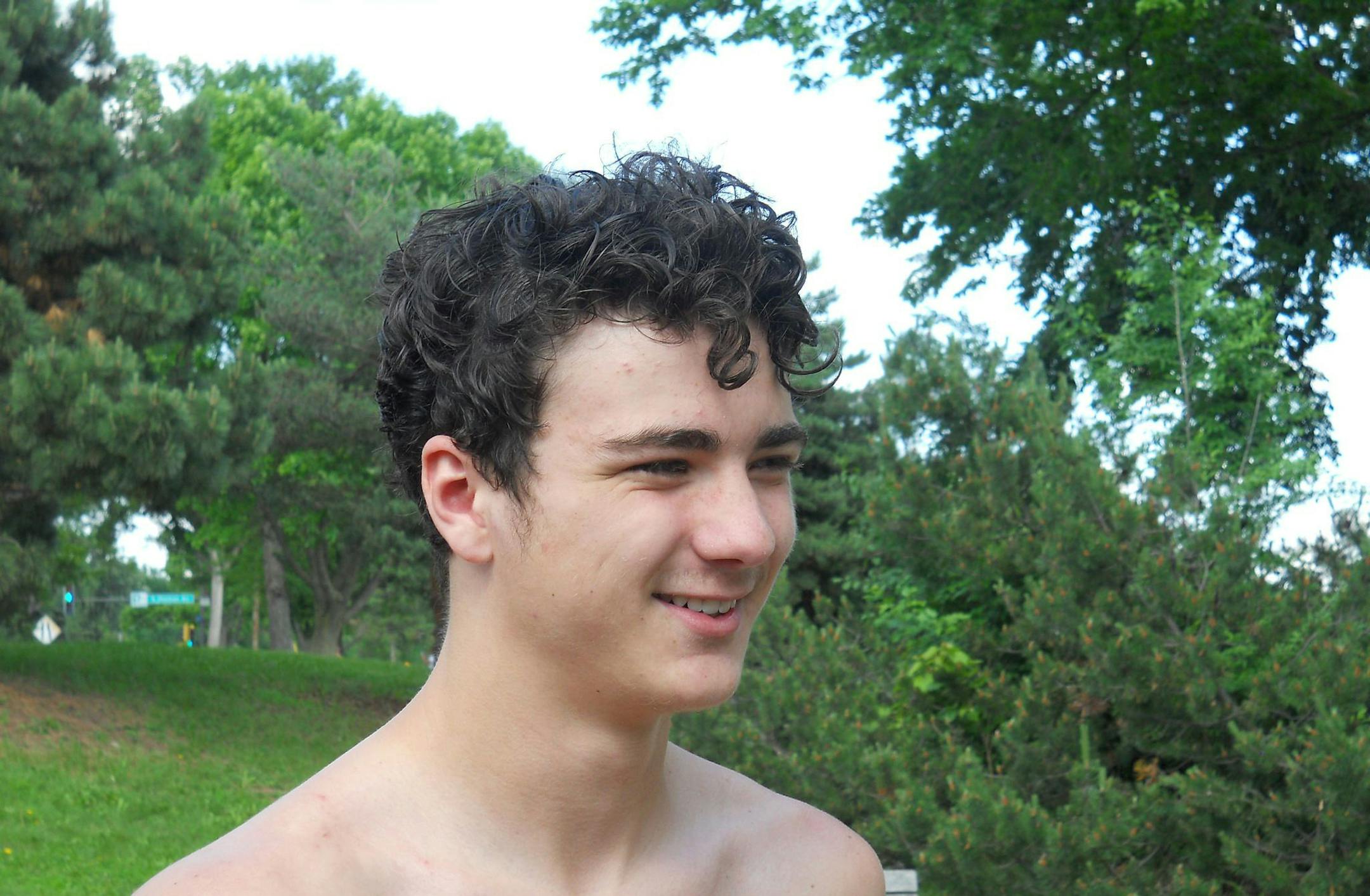 Hugh Cashman, 15, lets his dad monitor his Facebook page to protect himself from posting things that might harm him in the future. Photo by Deborah Honore