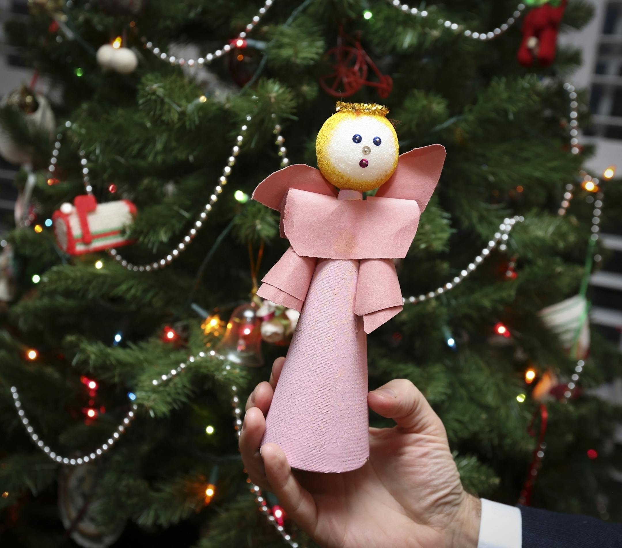 "Charlie's Angel," a homemade angel tree topper that helped the Ruce family bond as a newly blended family.