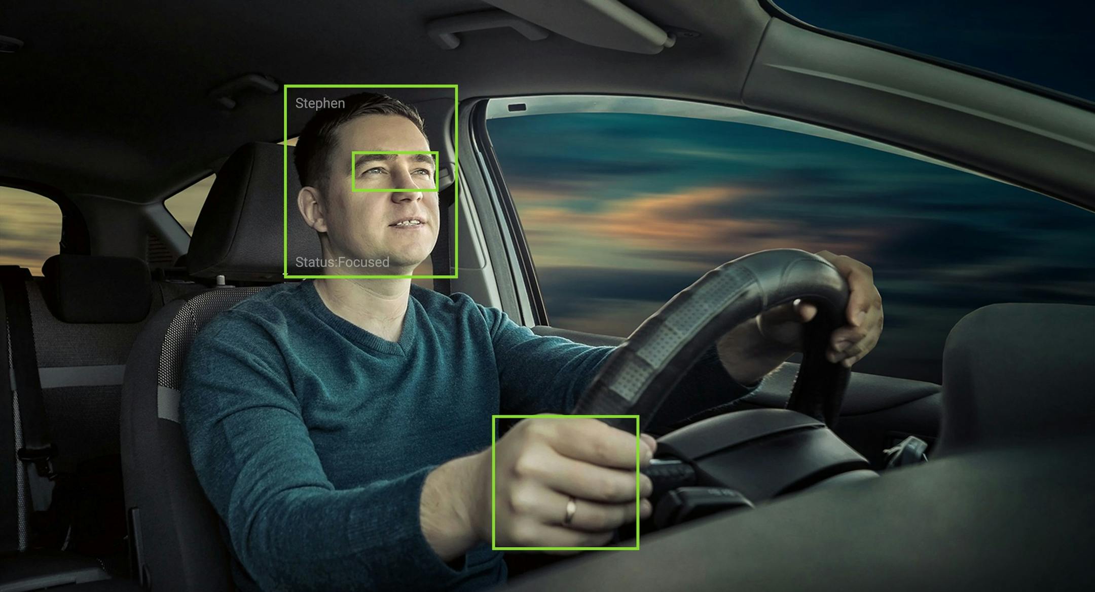 Combining computer vision, machine learning and sensor fusion, Caruma's system improves driver safety by monitoring specific details about the driver to detect fatigue, attentiveness and driver distraction. The system senses and alerts drivers in real-time to external dangers or distractions to help avoid collisions. (PRNewsFoto/Caruma Technologies)