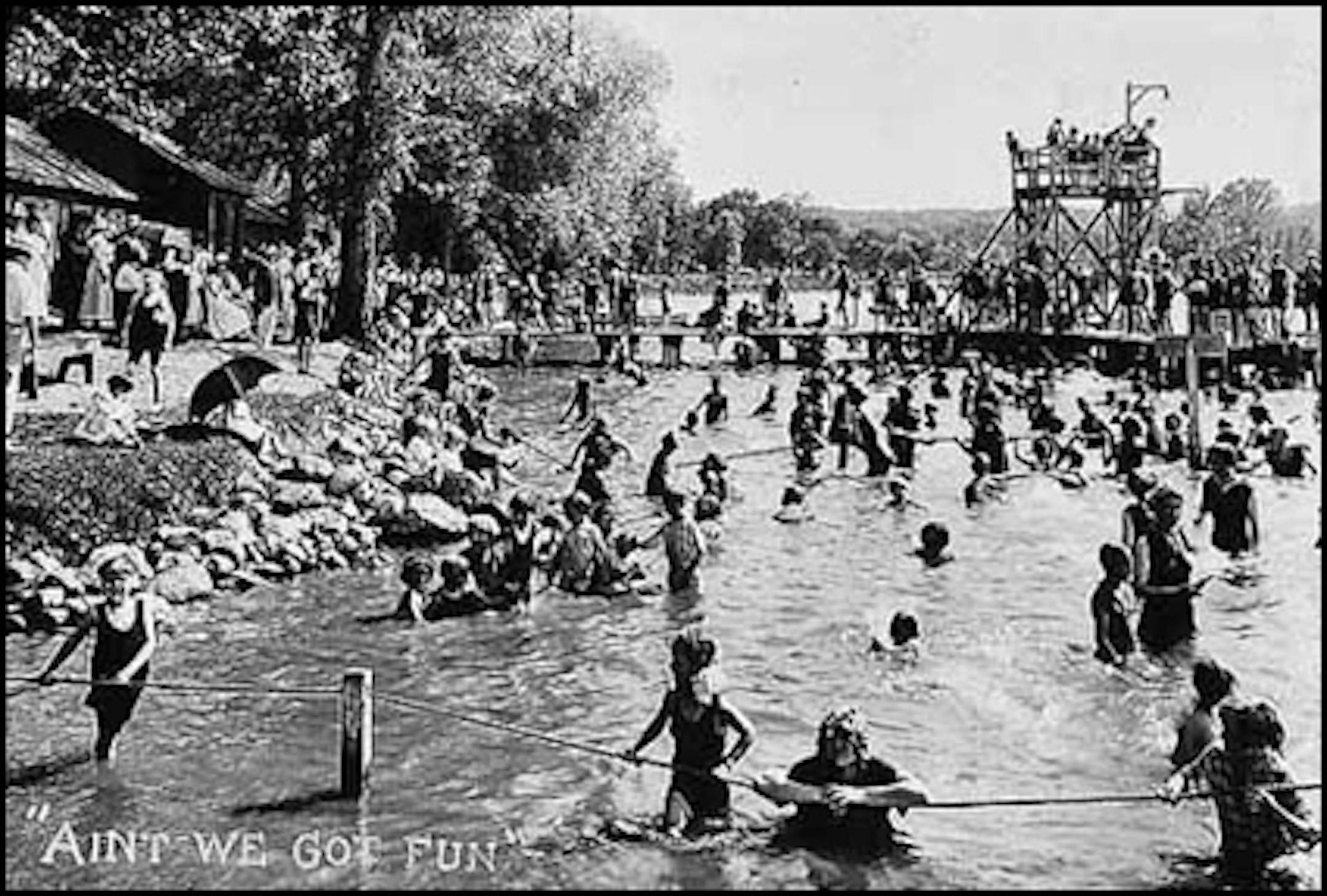 In the early 1900s, Glenwood Beach -- now Wirth Lake -- was the place to show a little bare skin in Minneapolis.