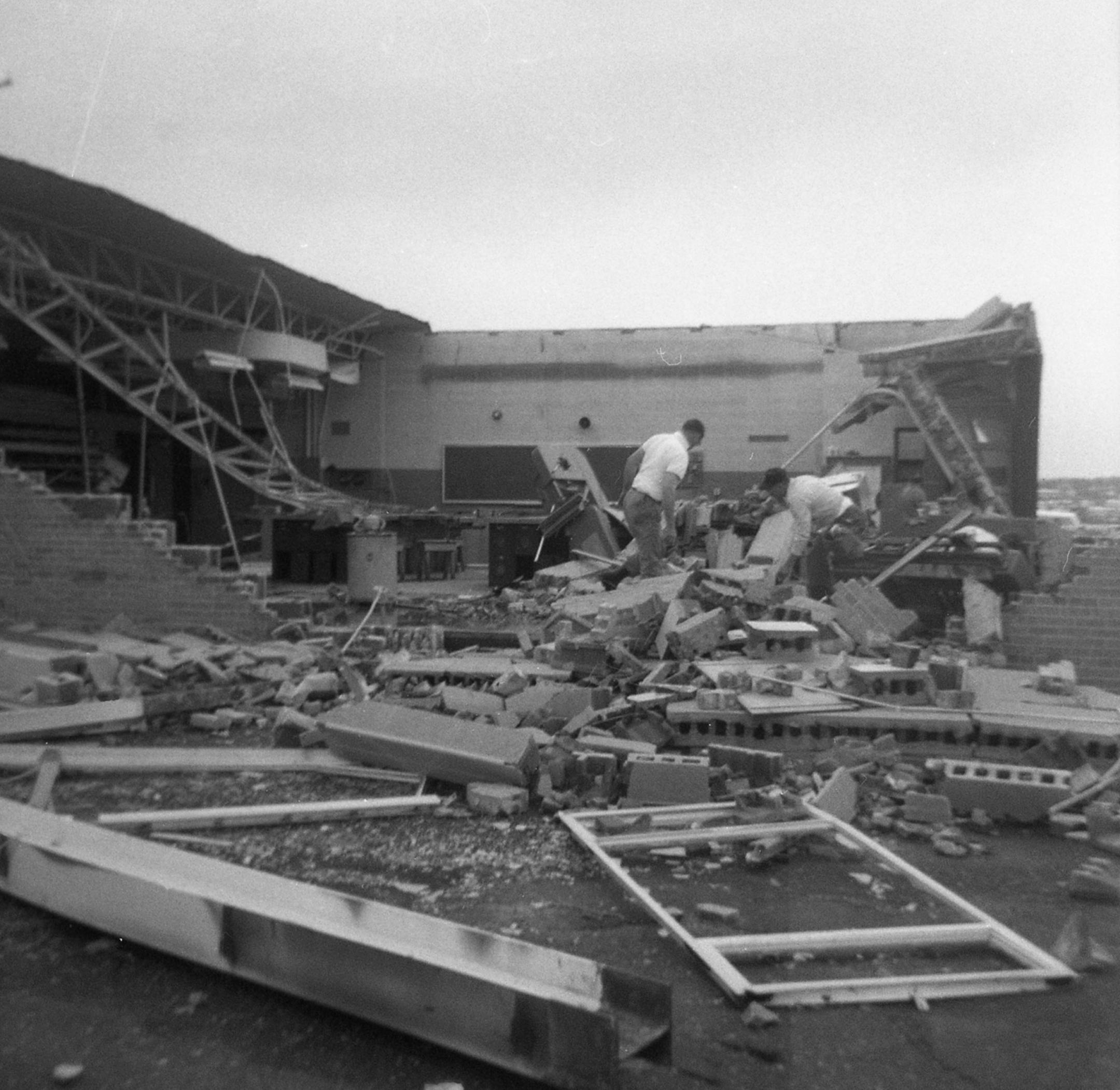 Results of the May 1965 tornado in Fridley. Anoka County Historical Society