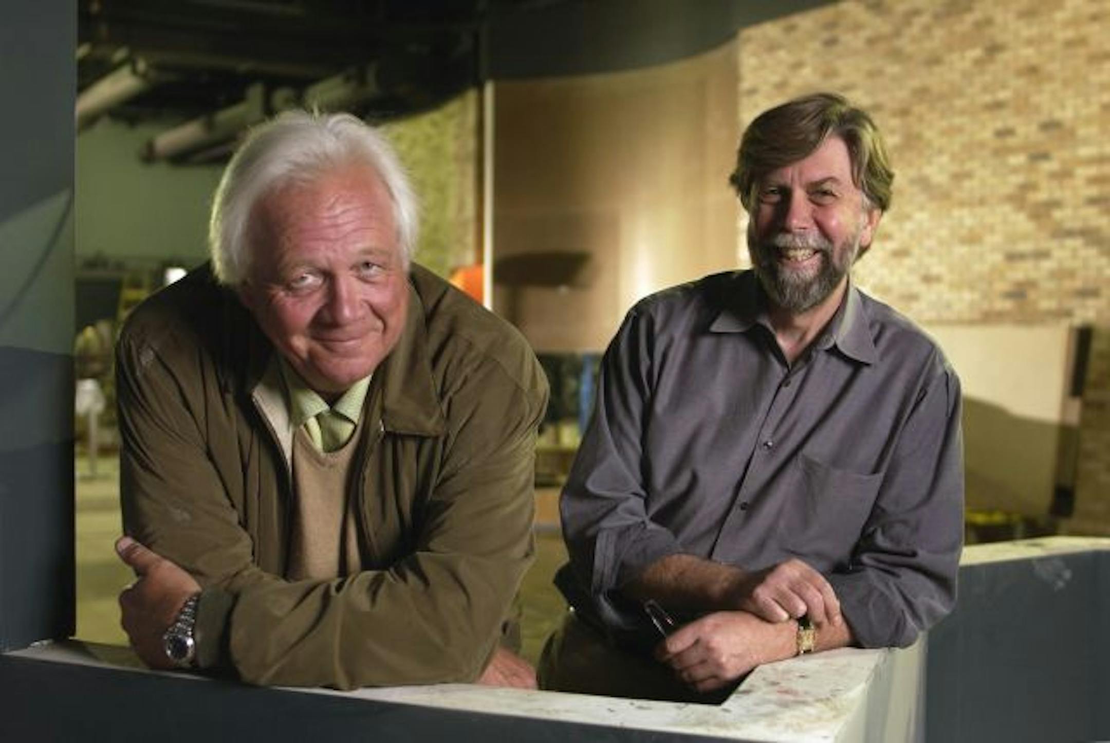 MONDAY_09/29/03_Mpls. - - - - - Richard Erickson and Lowell Pickett, partners in the new Dakota Jazz Club and Restaurant on the Nicollet Mall in Minneapolis.