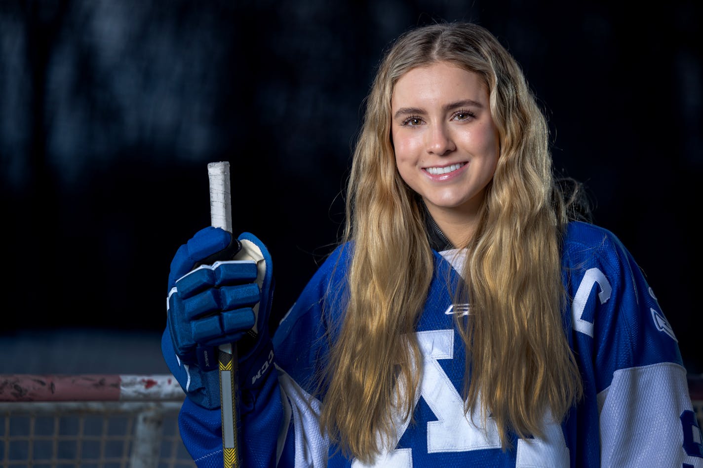 Ava Lindsay (9) of Minnetonka- All Metro Girls Hockey player of the year photographed Sunday, Jan. 29, 2023, in Circle Pines, Minn. ] CARLOS GONZALEZ • carlos.gonzalez@startribune.com.