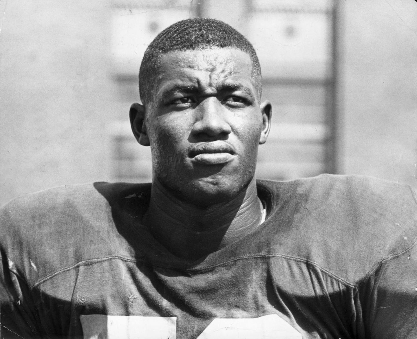 Bobby Bell - University of Minnesota Gophers football star - early Oct 1960 Minneapolis Star and Tribune file photo by Donald Black - for page C1 sports feature Fri 17 Nov 2000 on University of Minnesota Gophers football. Minneapolis Star and Tribune files.