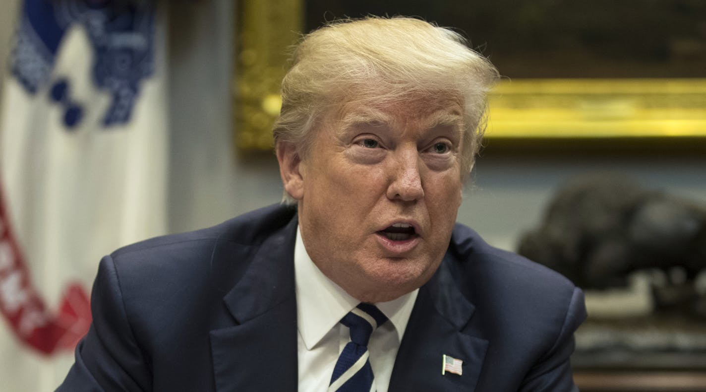 President Donald Trump speaks during a prison reform roundtable in the Roosevelt Room of the Washington, Thursday, Jan. 11, 2018. (AP Photo/Carolyn Kaster)