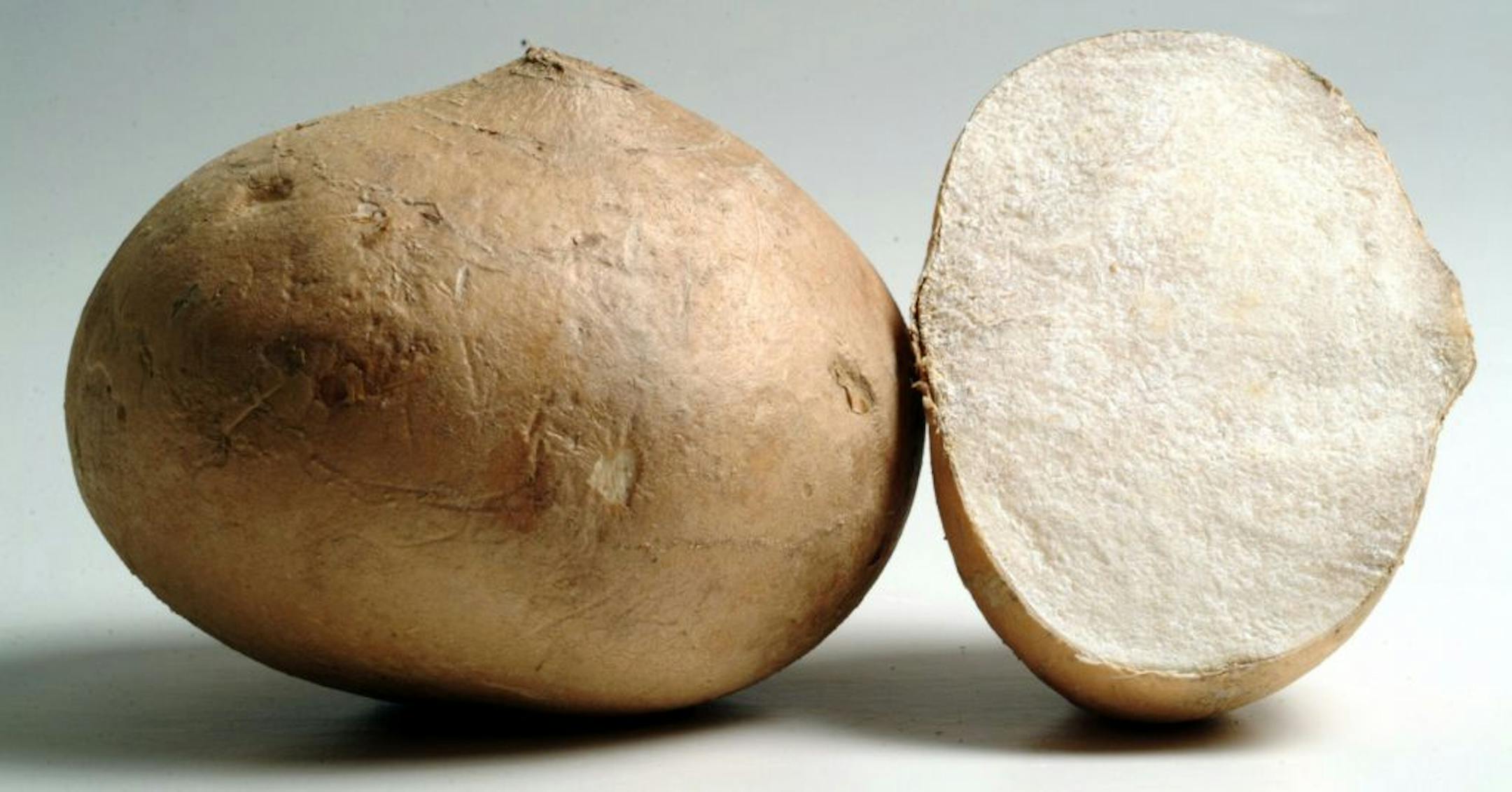 Crunchy, mildly sweet, delicious in salads, low in calories _ what's not to like about the Mexican vegetable jicama? Illustrates JICAMA (category d), by Candy Sagon (c) 2003, The Washington Post. Moved Monday, Aug. 25, 2003.