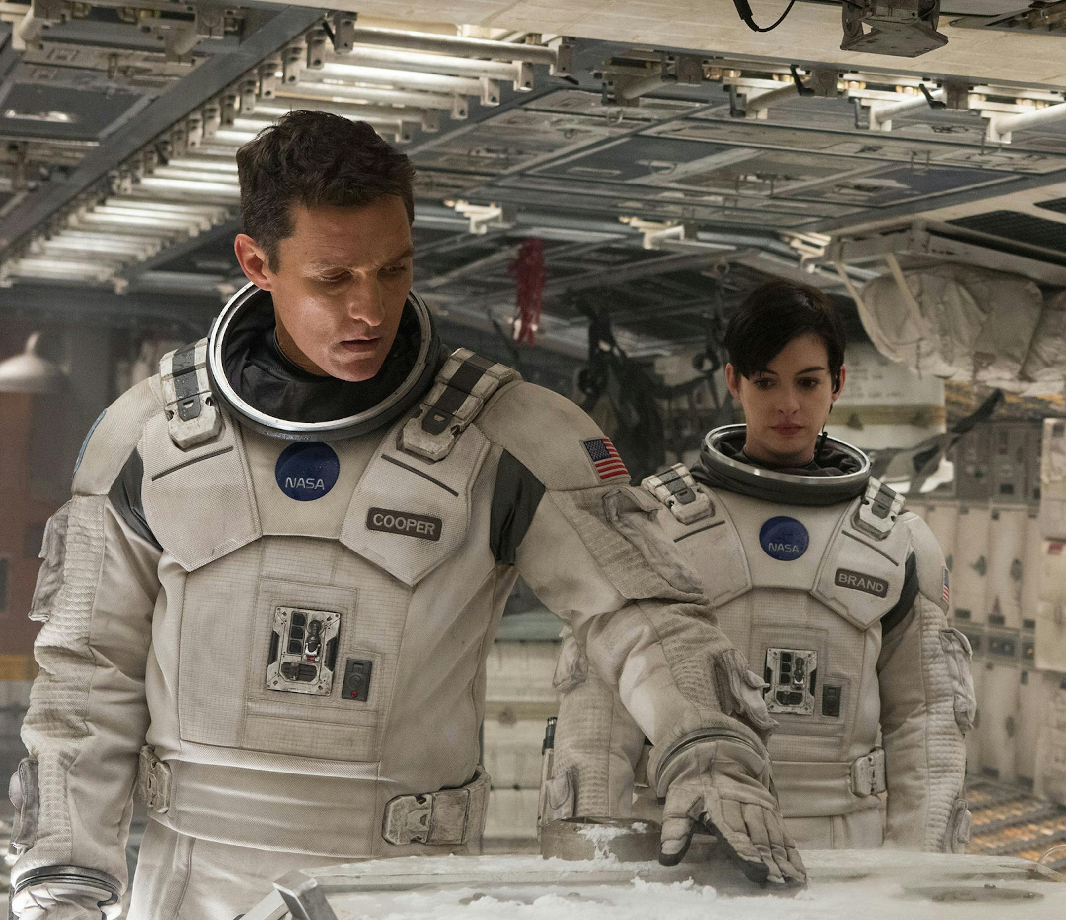 From left, Matthew McConaughey, Anne Hathaway, and David Gyasi in "Interstellar," from Paramount Pictures and Warner Brothers Entertainment. (Melinda Sue Gordon/TNS)