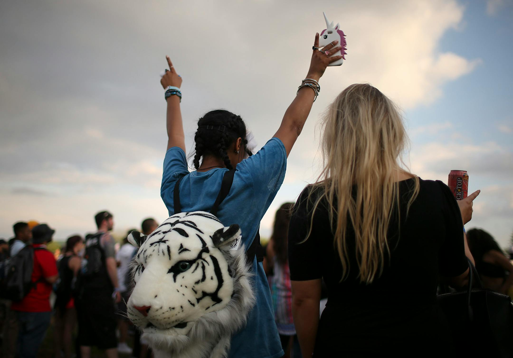 Nia Hall listened to Future as he performed on the Main Stage Sunday evening at Soundset 2016. She's a Minneapolis native, but flew in from Utah for the show.