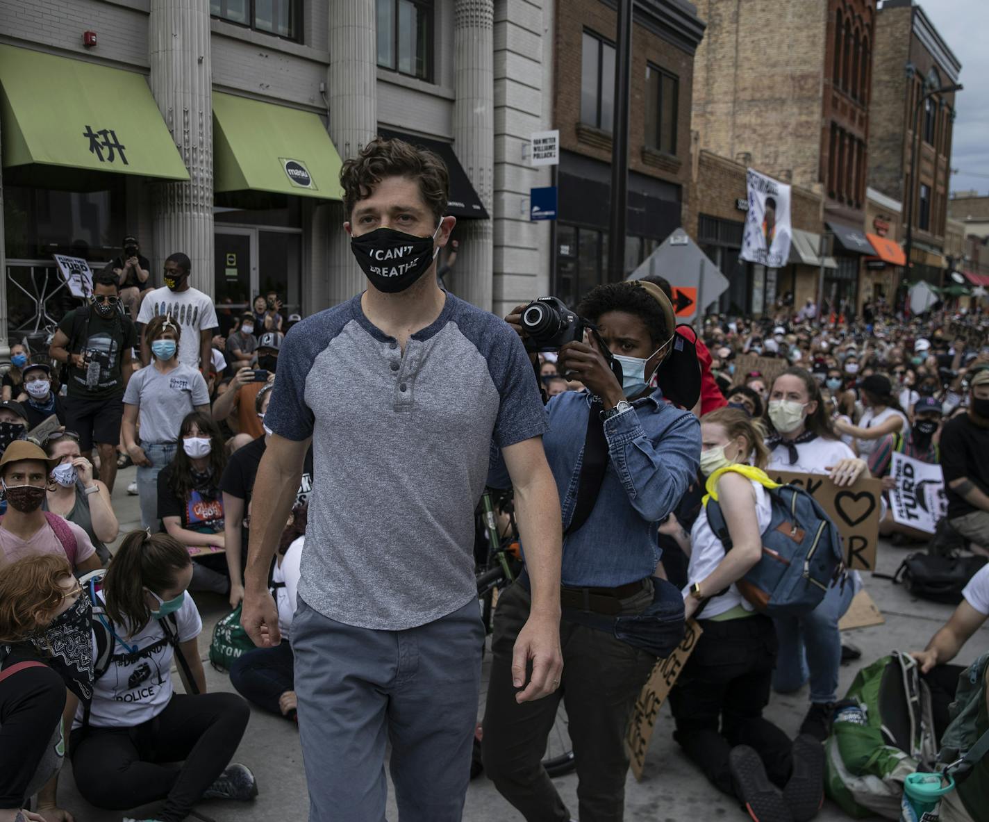 Protesters marching in support of defunding police responded with "shame, shame, shame" when Minneapolis Mayor Jacob Frey told them he didn't favor abolishing the department.