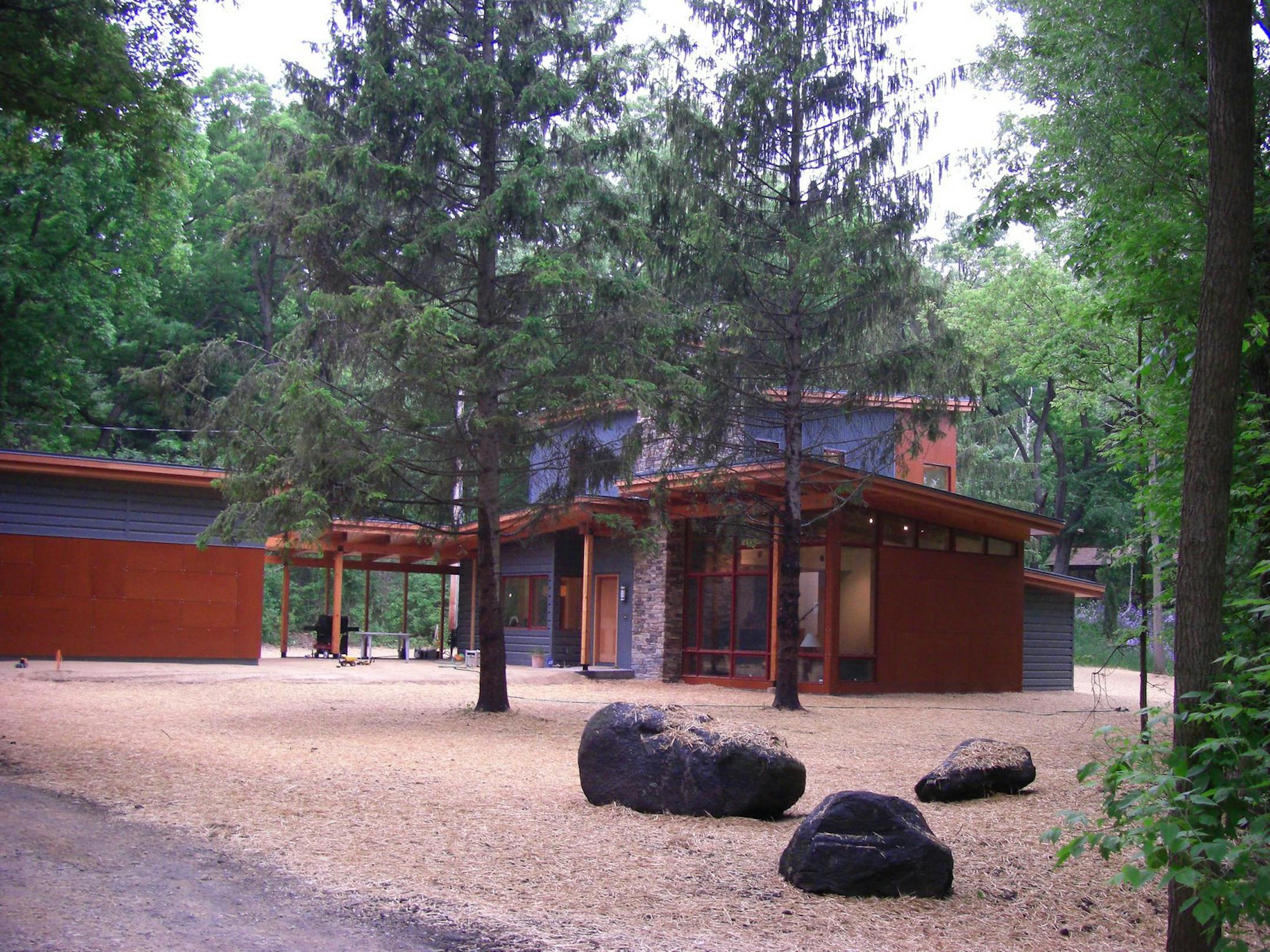 House after landscape