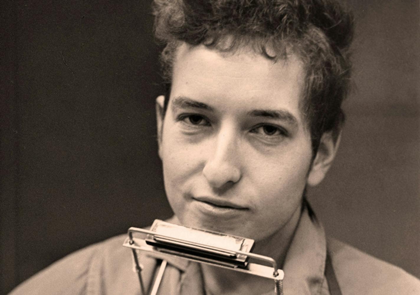 A young Bob Dylan.