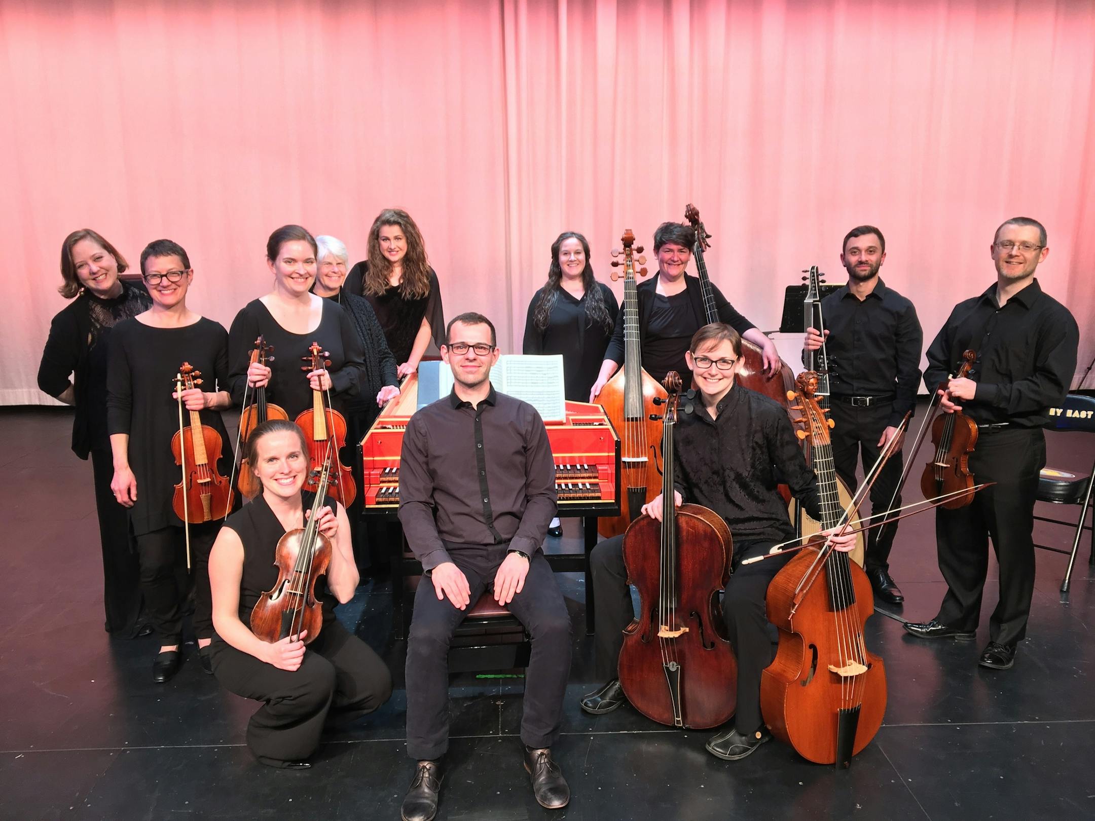 Music director Michael Thomas Asmus, center, with the players of La Grande Bande. (Photo provided by La Grande Bande)