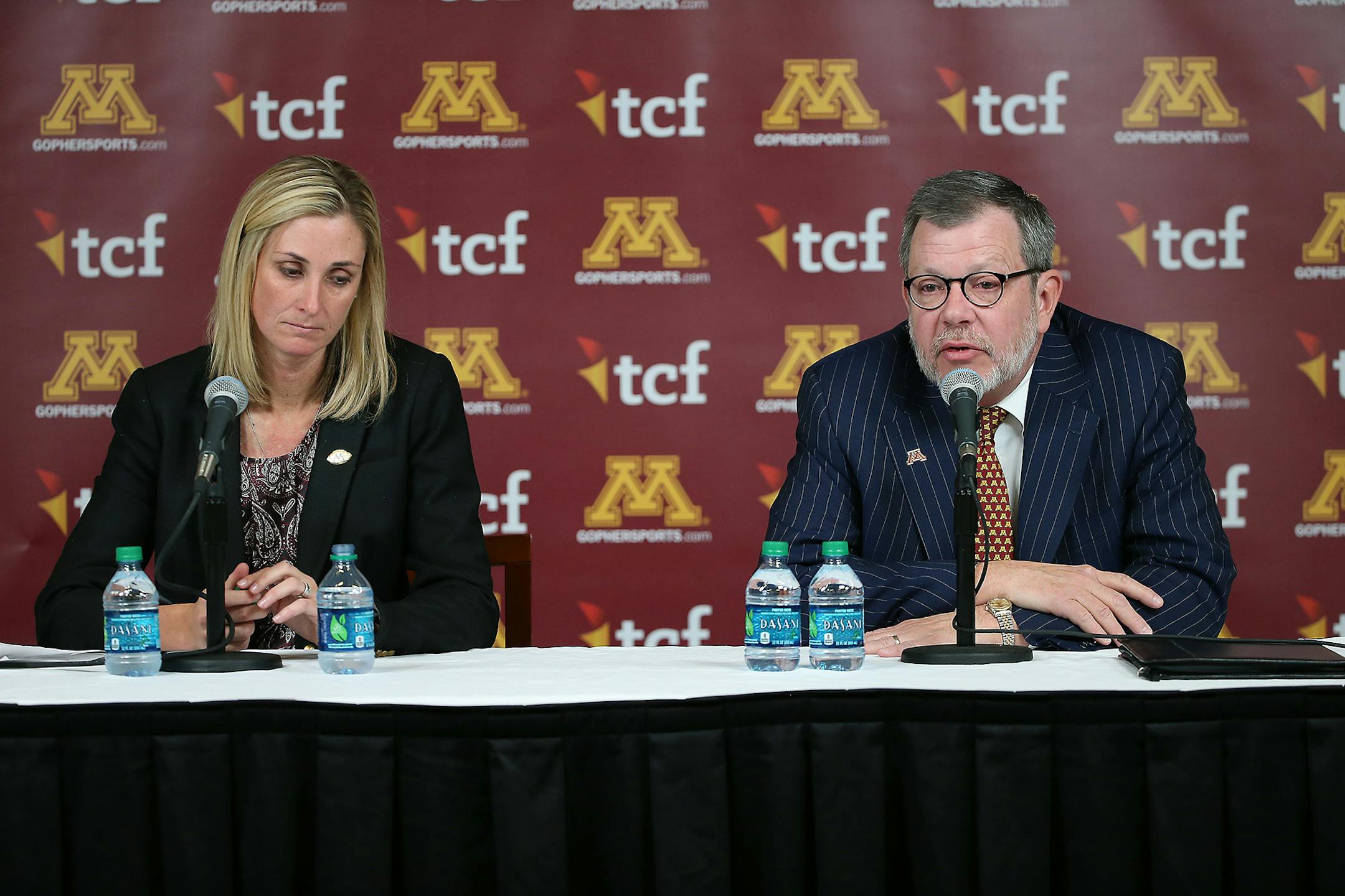 University President Eric Kaler and interim athletic director Beth Goetz have little experience in big athletics.