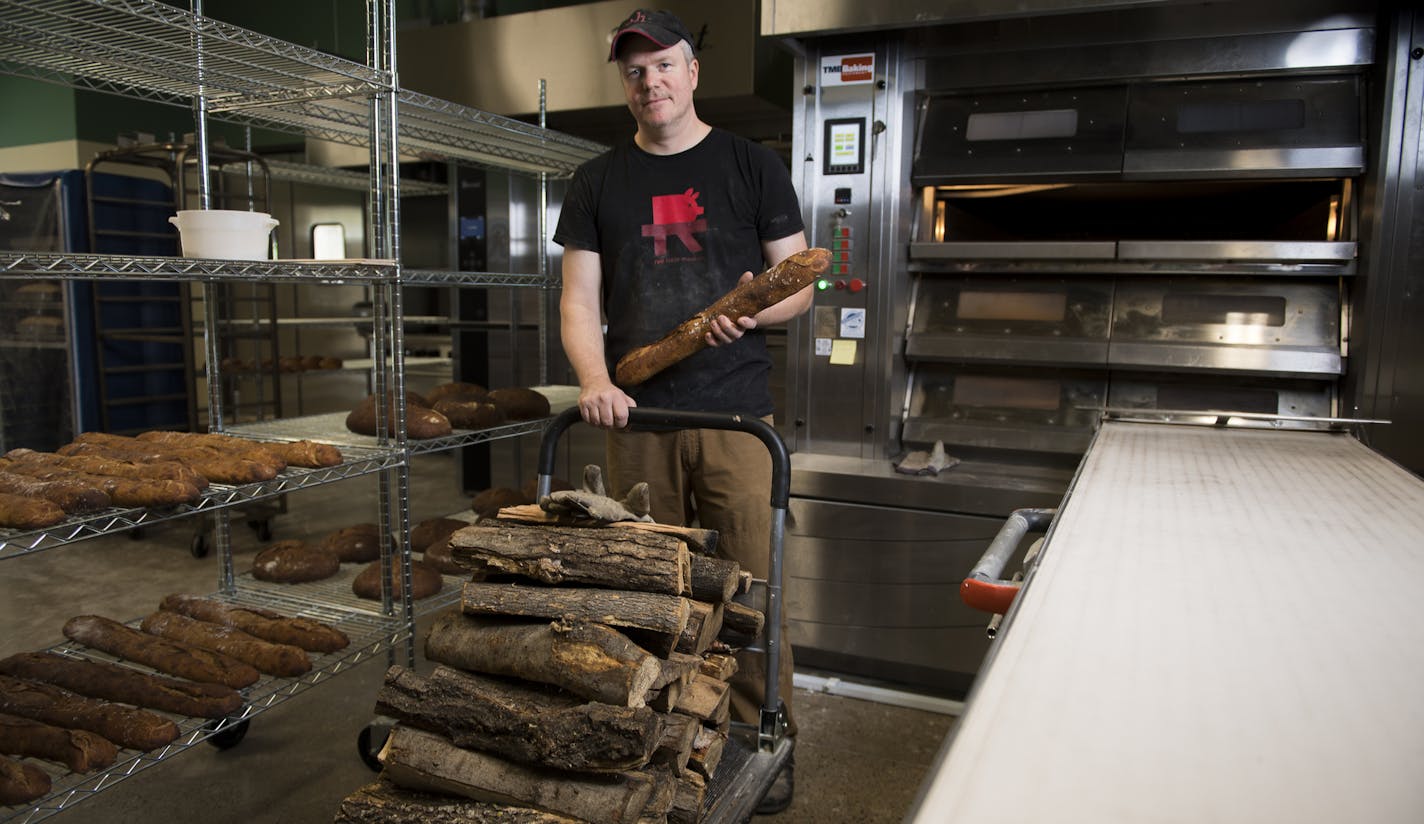 A wood-burning oven &#x2014; and a steady supply of wood &#x2014; are tools of the trade for Steve Horton at his new bakery, Baker&#x2019;s Field Flour & Bakery.